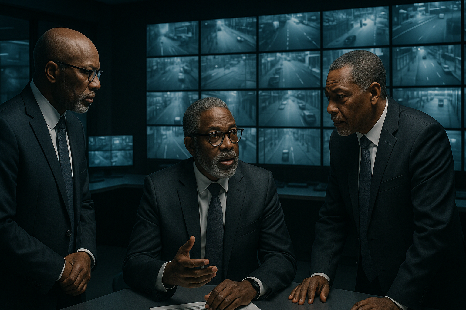 Executives in Control Room